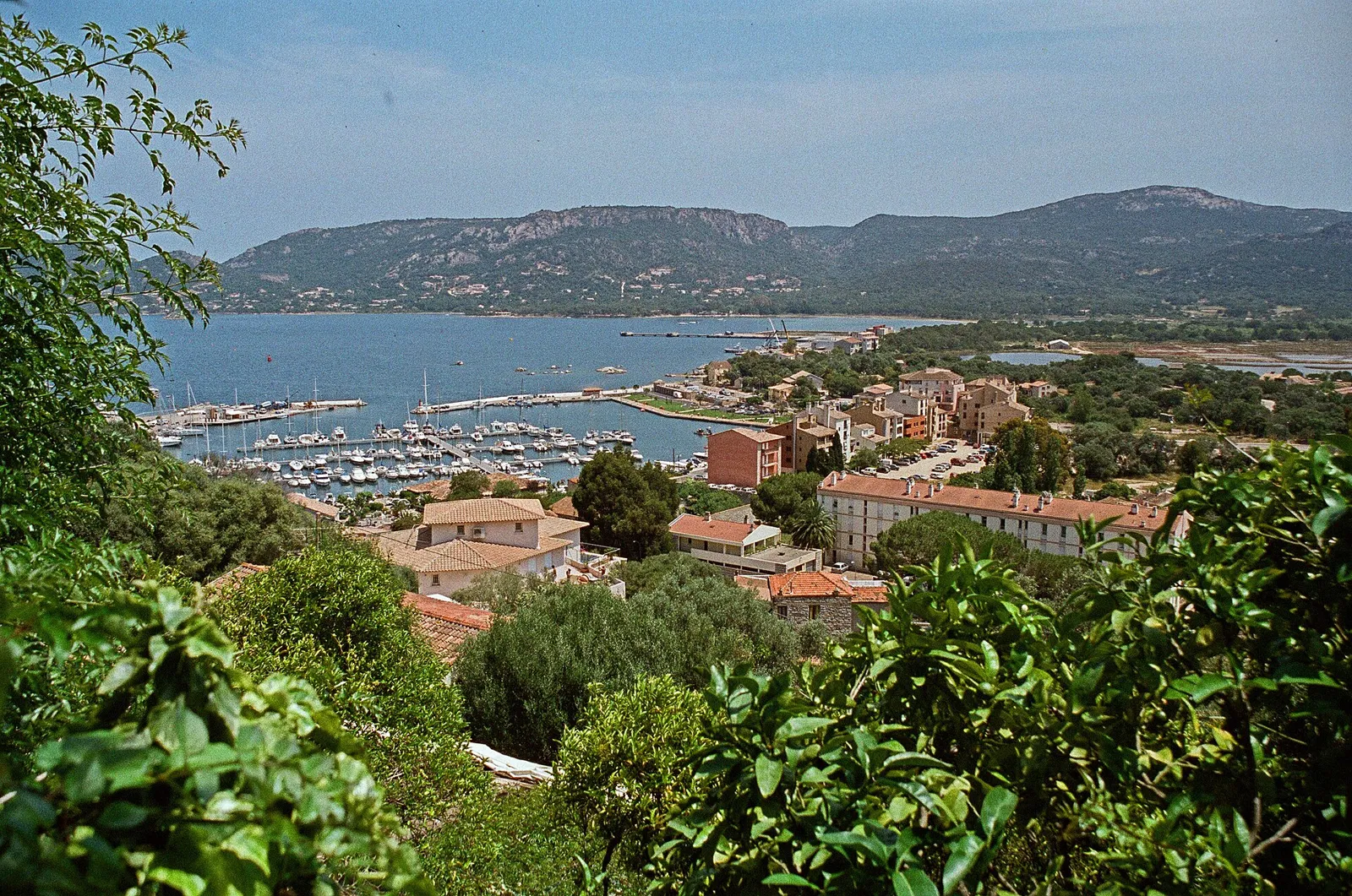 The bay and marina of Porto-Vecchio seen from the upper town